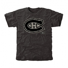NHL Men's Montreal Canadiens Black Rink Warrior Tri-Blend T-Shirt