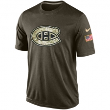 NHL Men's Montreal Canadiens Nike Olive Salute To Service KO Performance Dri-FIT T-Shirt