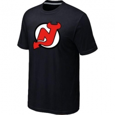 NHL Men's New Jersey Devils Big & Tall Logo T-Shirt - Black