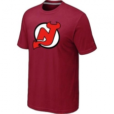 NHL Men's New Jersey Devils Big & Tall Logo T-Shirt - Red