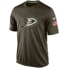 NHL Men's Anaheim Ducks Nike Olive Salute To Service KO Performance Dri-FIT T-Shirt