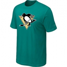 NHL Men's Pittsburgh Penguins Big & Tall Logo T-Shirt - Aque Green