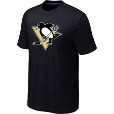 NHL Men's Pittsburgh Penguins Big & Tall Logo T-Shirt - Black