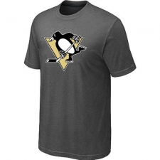 NHL Men's Pittsburgh Penguins Big & Tall Logo T-Shirt - Dark Grey
