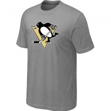 NHL Men's Pittsburgh Penguins Big & Tall Logo T-Shirt - Grey