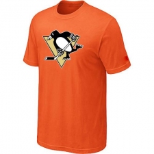 NHL Men's Pittsburgh Penguins Big & Tall Logo T-Shirt - Orange