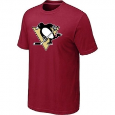 NHL Men's Pittsburgh Penguins Big & Tall Logo T-Shirt - Red