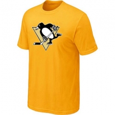 NHL Men's Pittsburgh Penguins Big & Tall Logo T-Shirt - Yellow