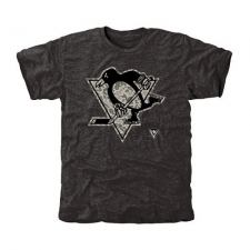 NHL Men's Pittsburgh Penguins Black Rink Warrior Tri-Blend T-Shirt