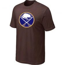 NHL Men's Buffalo Sabres Big & Tall Logo T-Shirt - Brown