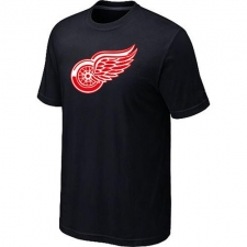 NHL Men's Detroit Red Wings Big & Tall Logo T-Shirt - Black