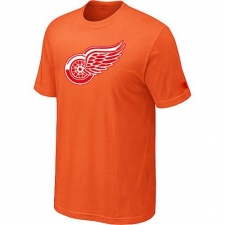 NHL Men's Detroit Red Wings Big & Tall Logo T-Shirt - Orange