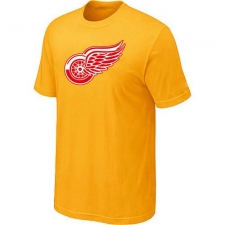 NHL Men's Detroit Red Wings Big & Tall Logo T-Shirt - Yellow