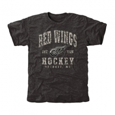 NHL Men's Detroit Red Wings Black Camo Stack Tri-Blend T-Shirt