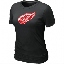 NHL Women's Detroit Red Wings Big & Tall Logo T-Shirt - Black