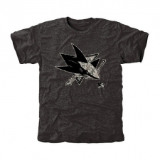 NHL Men's San Jose Sharks Black Rink Warrior Tri-Blend T-Shirt