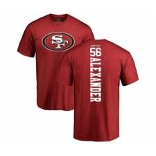 Football San Francisco 49ers #56 Kwon Alexander Red Backer T-Shirt