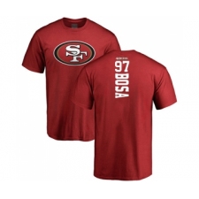 Football San Francisco 49ers #97 Nick Bosa Red Backer T-Shirt