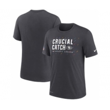 Men's San Francisco 49ers Charcoal 2021 Crucial Catch Performance T-Shirt