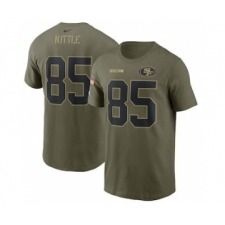 Men's San Francisco 49ers George Kittle Football Camo 2021 Salute To Service Name & Number T-Shirt