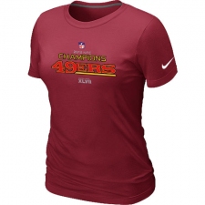 Nike San Francisco 49ers Women's 2012 NFC Conference Champions Trophy Collection NFL T-Shirt - Red