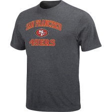 San Francisco 49ers Big & Tall Heart & Soul NFL T-Shirt - Grey