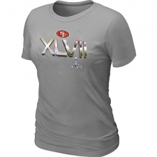 San Francisco 49ers Women's 2012 Super Bowl XLVII On Our Way NFL T-Shirt - Grey