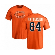 Football Chicago Bears #84 Cordarrelle Patterson Orange Name & Number Logo T-Shirt