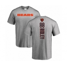 Football Chicago Bears #88 Riley Ridley Ash Backer T-Shirt