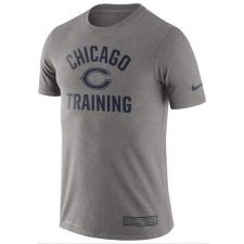 NFL Men's Chicago Bears Nike Heathered Gray Training Performance T-Shirt