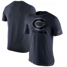 NFL Men's Chicago Bears Nike Navy Champion Drive Reflective T-Shirt