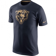 NFL Men's Chicago Bears Nike Navy Championship Drive Gold Collection Performance T-Shirt