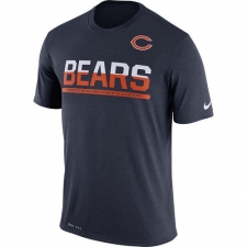 NFL Men's Chicago Bears Nike Navy Team Practice Legend Performance T-Shirt
