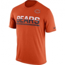 NFL Men's Chicago Bears Nike Orange Team Practice Legend Performance T-Shirt