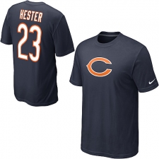 Nike Chicago Bears #23 Devin Hester Name & Number NFL T-Shirt - Navy Blue