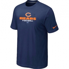 Nike Chicago Bears Authentic Logo NFL T-Shirt - Navy Blue
