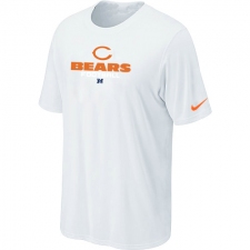 Nike Chicago Bears Authentic Logo NFL T-Shirt - White