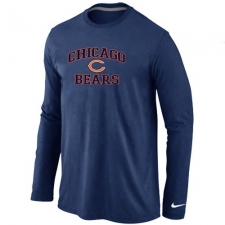 Nike Chicago Bears Heart & Soul Long Sleeve NFL T-Shirt - Dark Blue