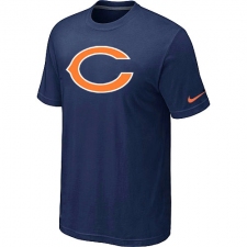 Nike Chicago Bears Sideline Legend Authentic Logo Dri-FIT NFL T-Shirt - Navy Blue