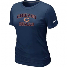 Nike Chicago Bears Women's Heart & Soul NFL T-Shirt - Navy Blue