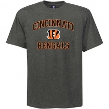 Cincinnati Bengals Big & Tall Heart & Soul NFL T-Shirt - Grey