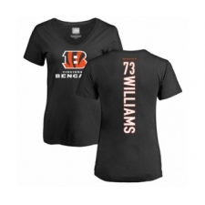 Football Women's Cincinnati Bengals #73 Jonah Williams Black Backer T-Shirt