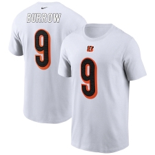 Men's Cincinnati Bengals #9 Joe Burrow Nike White Player Name & Number T-Shirt.webp