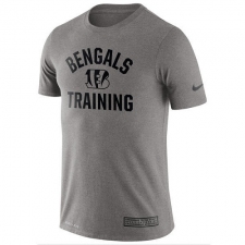 NFL Men's Cincinnati Bengals Nike Heathered Gray Training Performance T-Shirt