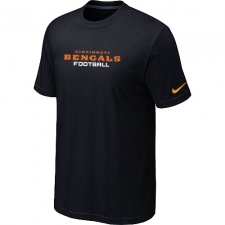 Nike Cincinnati Bengals Sideline Legend Authentic Font Dri-FIT NFL T-Shirt - Black