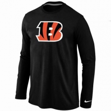 Nike Cincinnati Bengals Team Logo Long Sleeve NFL T-Shirt - Black