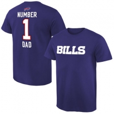 NFL Men's Buffalo Bills Pro Line Royal Number 1 Dad T-Shirt