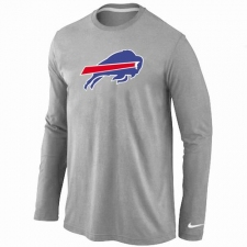 Nike Buffalo Bills Team Logo Long Sleeve NFL T-Shirt - Grey
