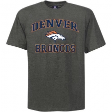 Denver Broncos Big & Tall Heart & Soul NFL T-Shirt - Grey