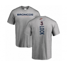 Football Denver Broncos #3 Drew Lock Ash Backer T-Shirt